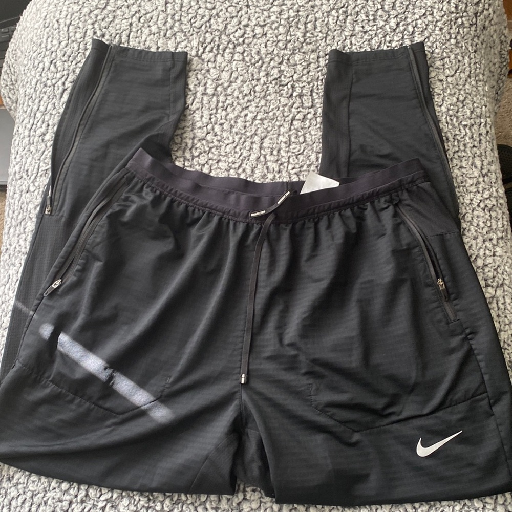 Large Black Nike Running Pants